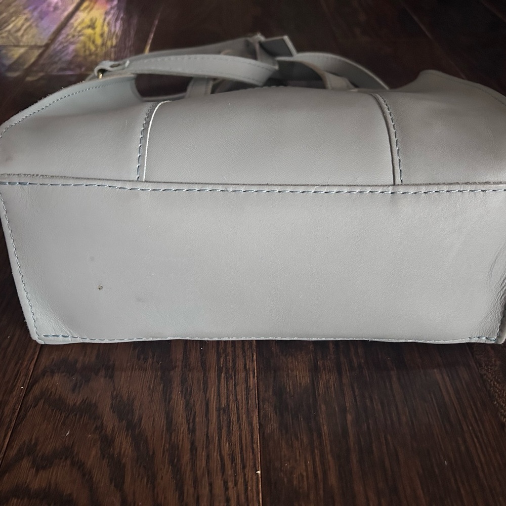 Portland Leather - Lola Formal Gray Crossbody Bag - Picture 3 of 4